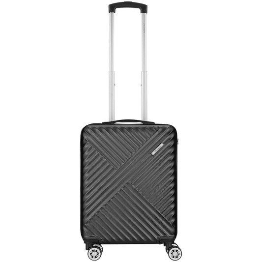 Travelwize Astra ABS 55cm 4-Wheel Spinner Luggage - Black