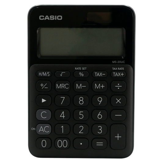 Casio MS-20UC - Desktop Calculator 12-Digit - Black