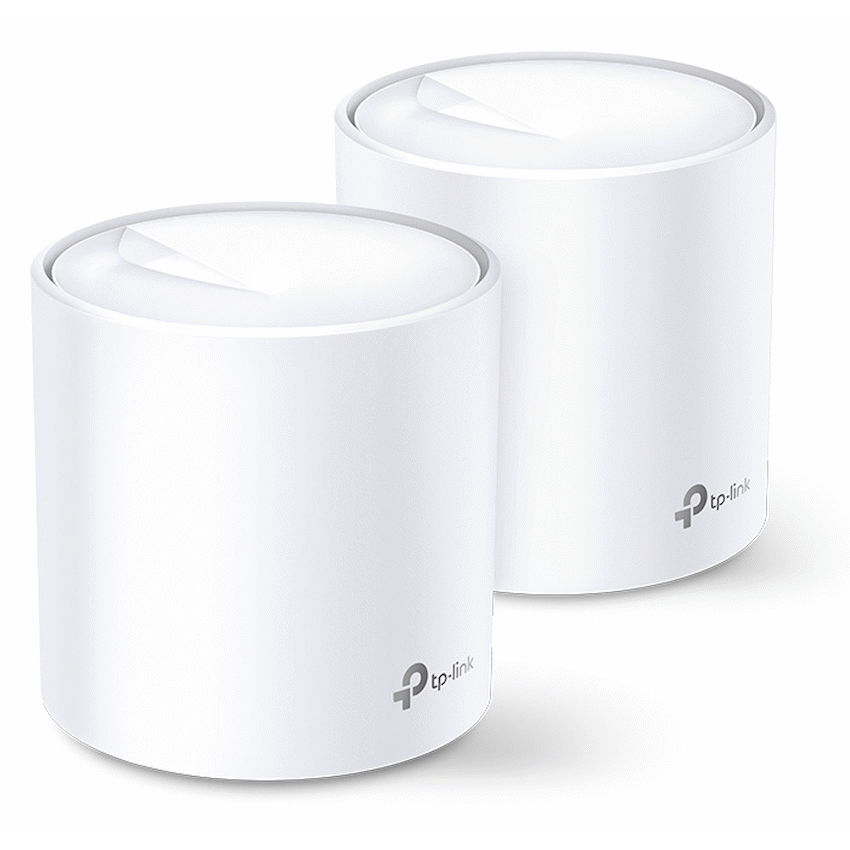 Deco X20 (2-Pack) AX1800 Whole-Home Mesh Wi-Fi 6 System (Tri-Band)