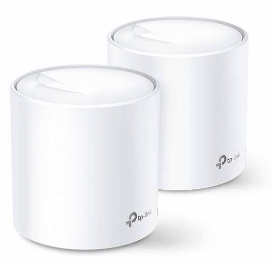 Deco X20 (2-Pack) AX1800 Whole-Home Mesh Wi-Fi 6 System (Tri-Band)