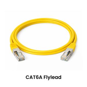 Cattex CAT6A Leads Yellow 1m - Networking
