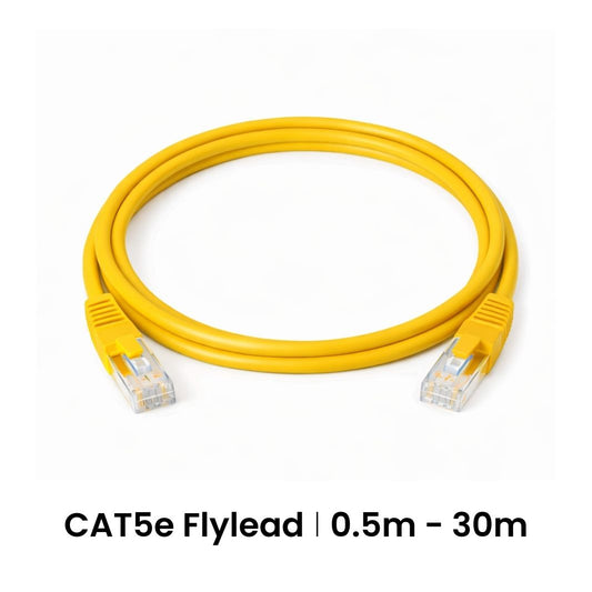 Cattex CAT5e Yellow Leads 2m - Networking