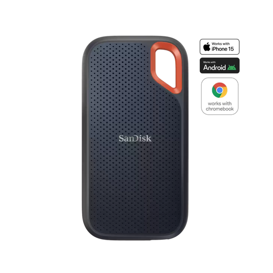 SanDisk Extreme Portable SSD 1050MB/s R, 1000MB/s W, PC, MAC & Smartphone Compatiable, 2TB, 5 Y Warranty, Monterey color, IP 65 resistance and 3-meter drop protection