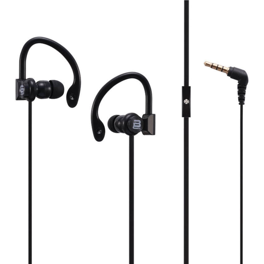 Bounce Break Series Hook-On Earphones - Black - Guards On Duty Shop & Security Guards