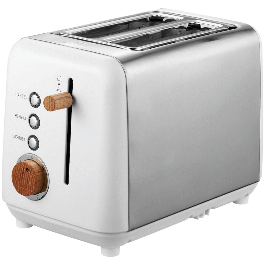 Boden Stark Anson Collection 2 Slice SS Toaster - White - Guards On Duty Shop & Security Guards