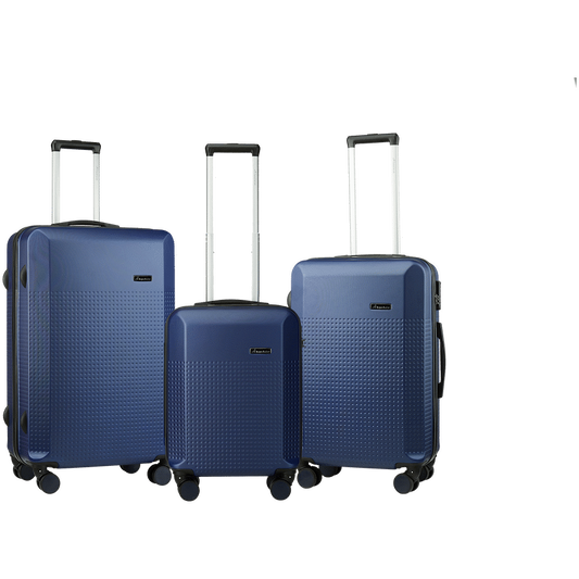 Travelwize Cyclone 3-Pc ABS Luggage Set. Navy.
