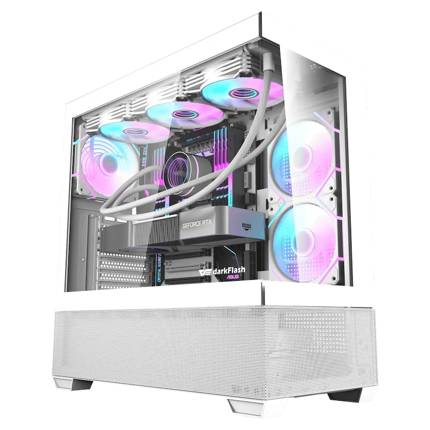 darkFlash DS900 AIR Computer Case - White - Guards On Duty Shop & Security Guards