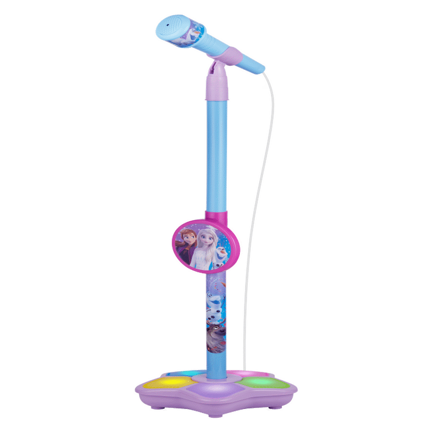 Disney Frozen Auxiliary Star Karaoke Microphone Stand with Colourful Lights - Guards On Duty Shop & Security Guards