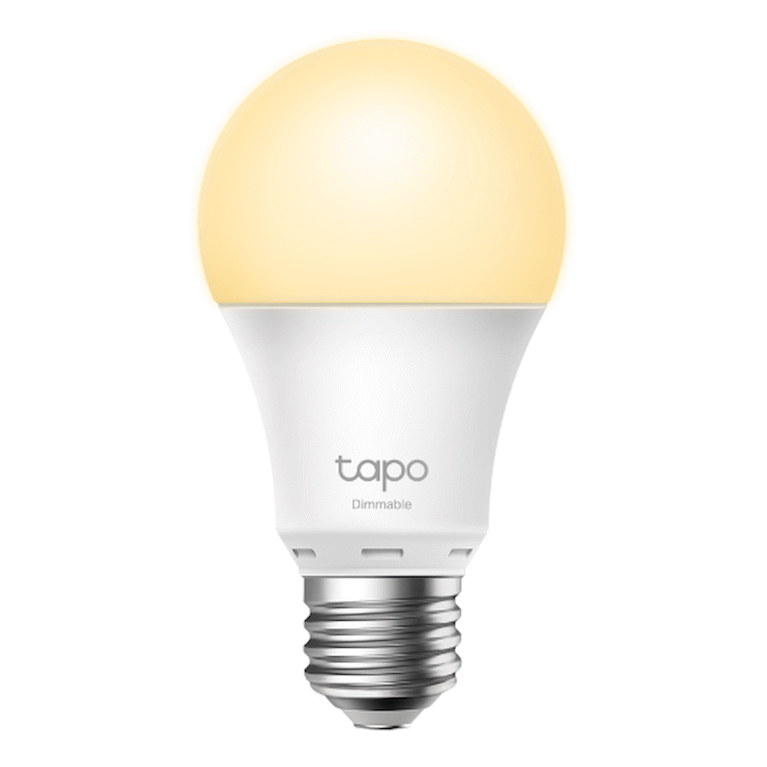 Tapo TP-Link Tapo L510E 8.7w Smart Wi-Fi Warm White Light Bulb, Dimmable, A60, E27