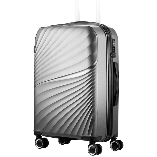 Travelwize Quartz PP 66cm 4-Wheel Spinner Luggage - Silver