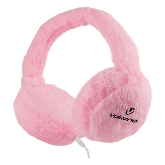 Volkano Kids Llama Series Wired Headphones with Case - Pink