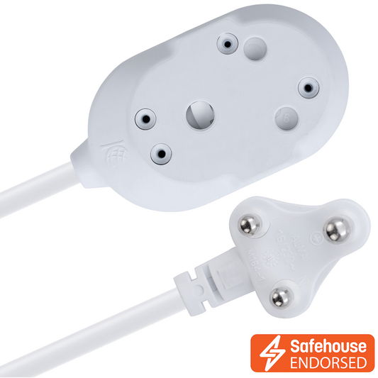 Ellies Back-to-Back Light-Duty Extension Lead - 3m