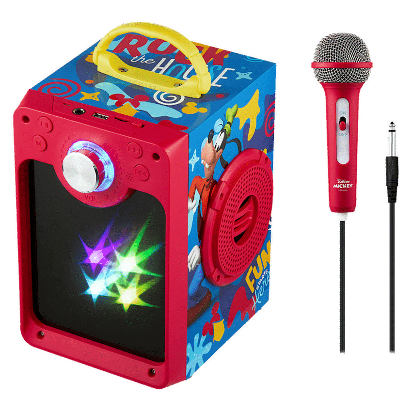 Disney Mickey Classic LED Stars Karaoke Machine with Microphone - Guards On Duty Shop & Security Guards