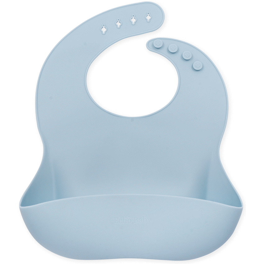 Echo Baby Silicone Bucket Bib - Powder Blue - Guards On Duty Shop & Security Guards
