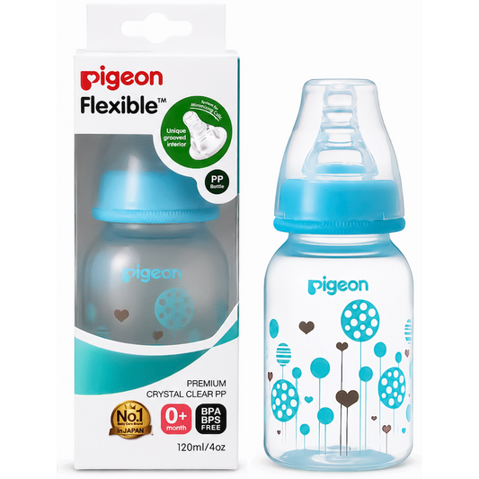Pigeon Flexible Bottle STD Neck 120ml - Blue