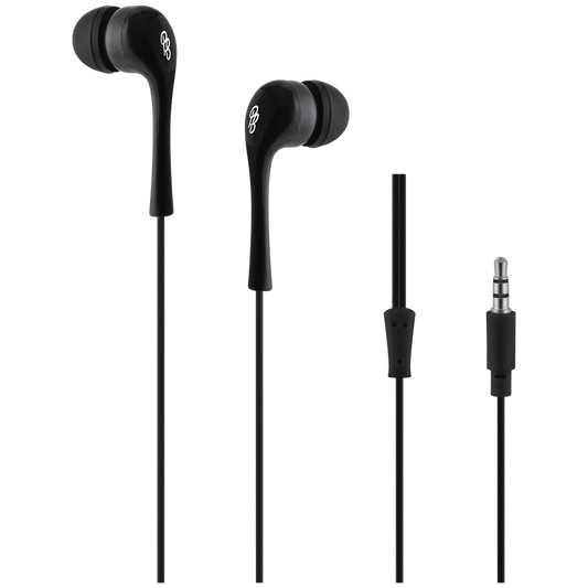 Pro Bass Dollarz Series Blister Auxiliary Earphone No Microphone - Black