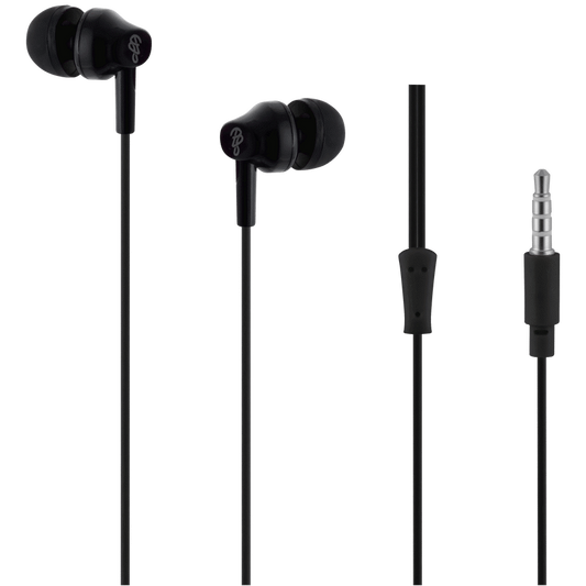 Pro Bass Genesis Series 3.5mm Wired Earphones (No Mic) - Black