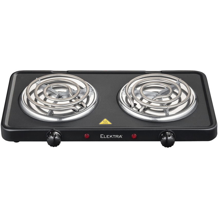 Elektra Double Spiral Hot Plate - Black - Guards On Duty Shop & Security Guards