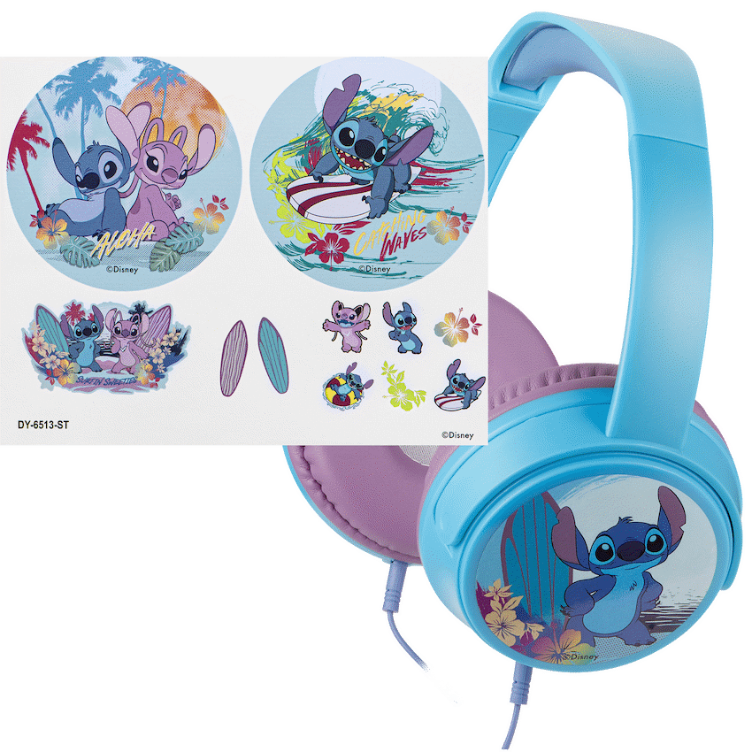 Disney Stitch Wired Headphones with 11 Stickers - Guards On Duty Shop & Security Guards