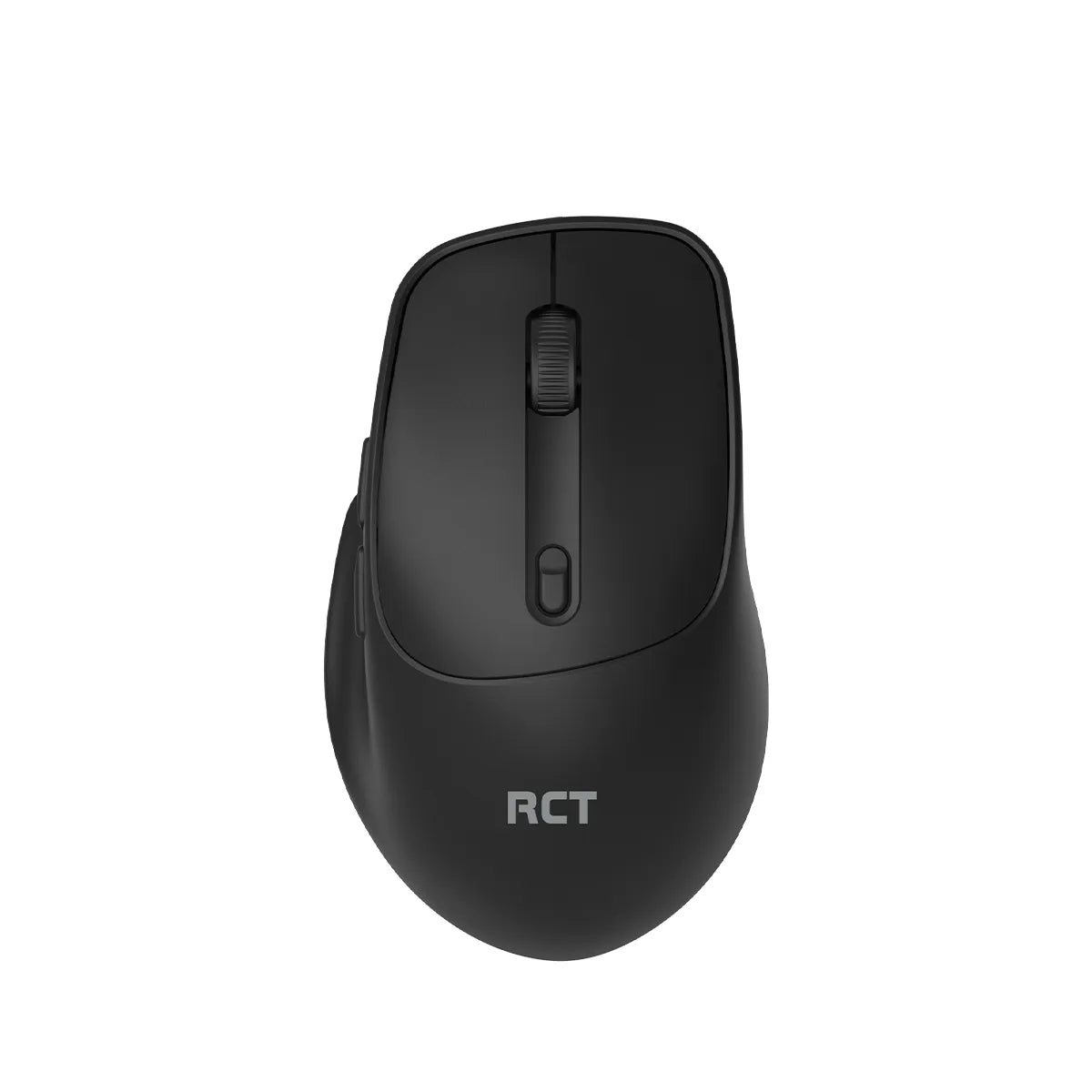 RCT Dual-Mode Wireless Mouse | 2.4GHz + Bluetooth 5.2/3.0 | 800-1600 DPI | 6-Button | USB Nano Receiver | Black
