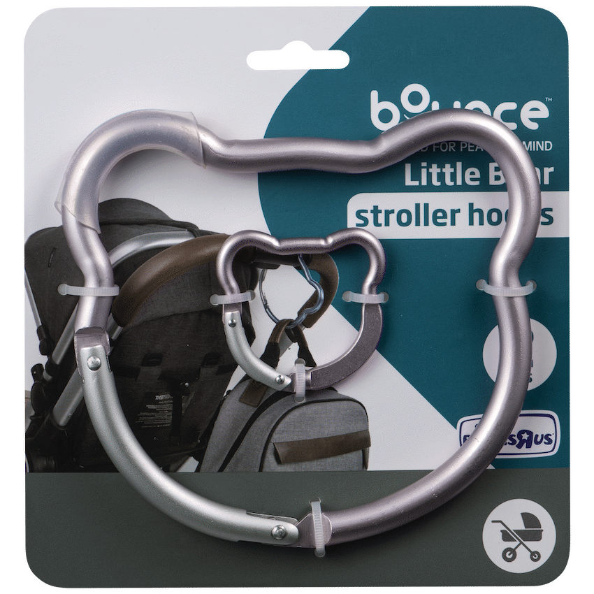 Bounce Stroller Hook 2pk Bear Pink - Guards On Duty Shop & Security Guards