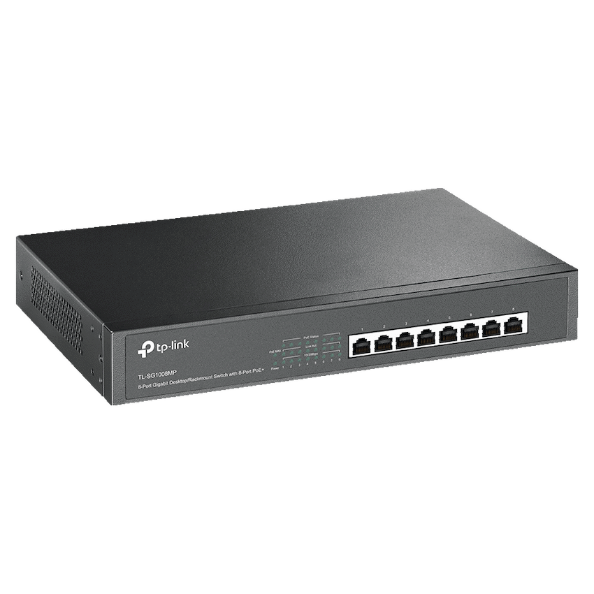 TL-SG1008MP 8-Port Gigabit Desktop/Rackmount Switch with 8-Port PoE+