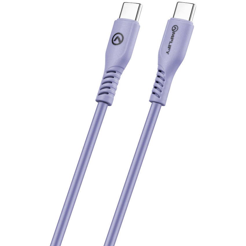 Amplify CoreCharge 1.2m USB-C to USB-C Cable - Lavender - Guards On Duty Shop & Security Guards