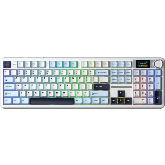 Aula Mechanical Gasket LCD Full Keyboard Multimode - Black/Grey - Guards On Duty Shop & Security Guards