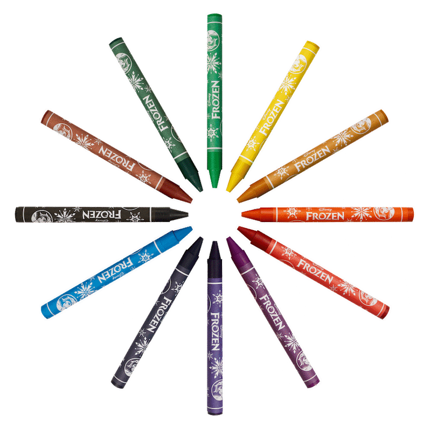 Frozen 12 Wax Crayons Multi - Guards On Duty Shop & Security Guards