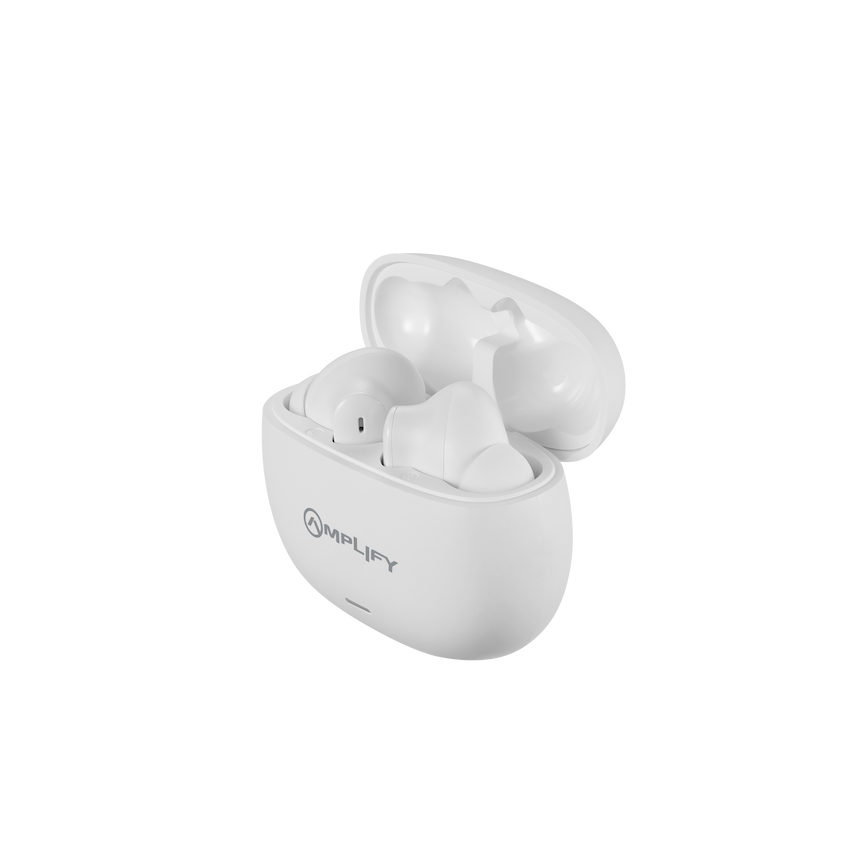 Amplify Aurum TWS Earphones with ANC + ENC - White - Guards On Duty Shop & Security Guards