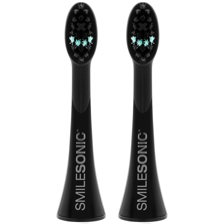 2 Replacement toothbrush heads - Black - Guards On Duty Shop & Security Guards