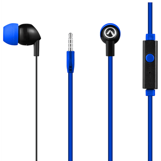 Amplify Vibe Series Earphones with Mic - Black and Blue - Guards On Duty Shop & Security Guards