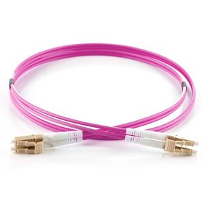 LC OM4 (50/125) Duplex Patch Cord 1M - Fibre