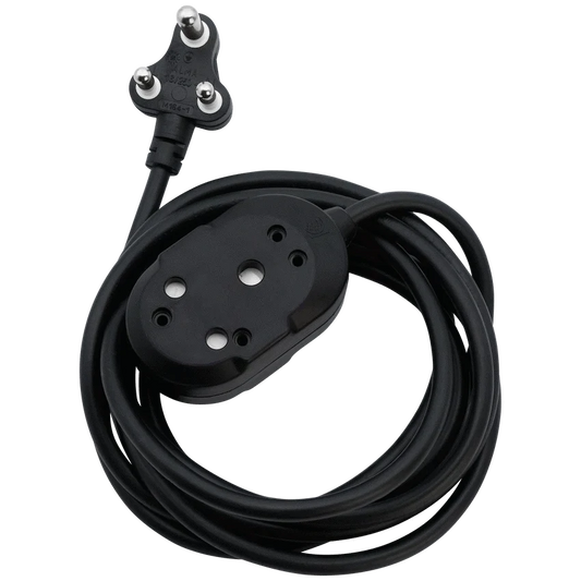 SWITCHED LIGHT DUTY Back-to-Back (BTB) EXTENSION LEADS 20M - BK