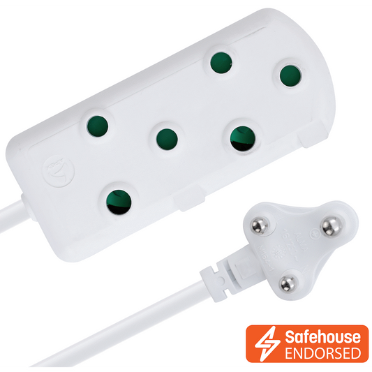 Ellies Side by Side Heavy Duty Extension Lead-20M-WT