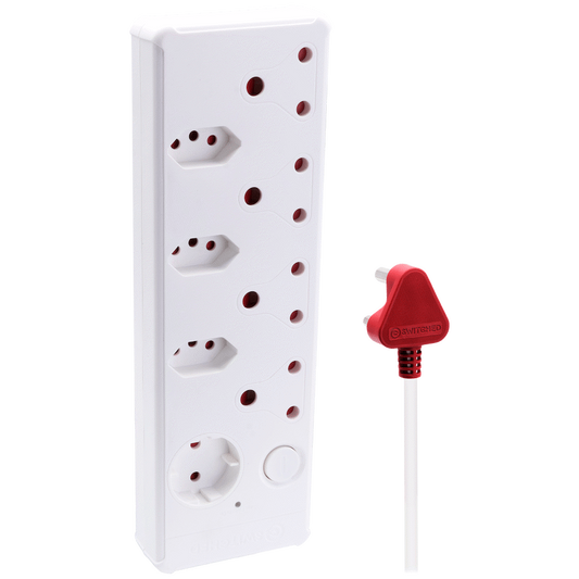 Switched Medium Surge 8-Way Multiplug 0.5m