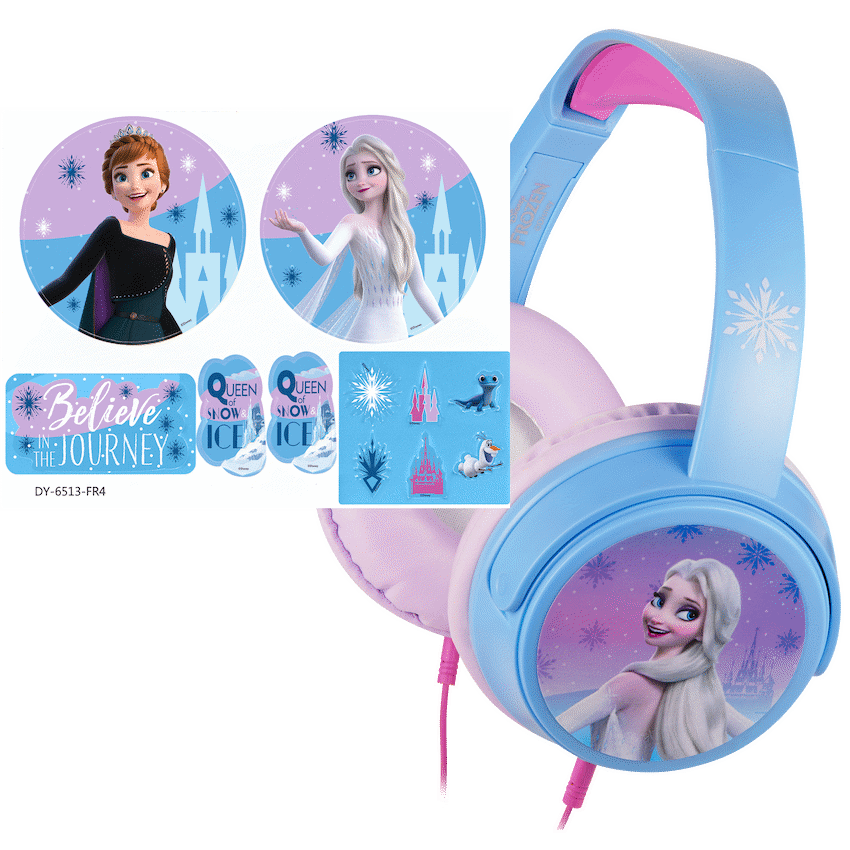 Disney Frozen Auxiliary headphones with 11 Stickers - Guards On Duty Shop & Security Guards