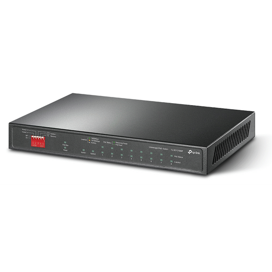 TL-SG1210MP 10-Port Gigabit Desktop Switch with 8-Port PoE+