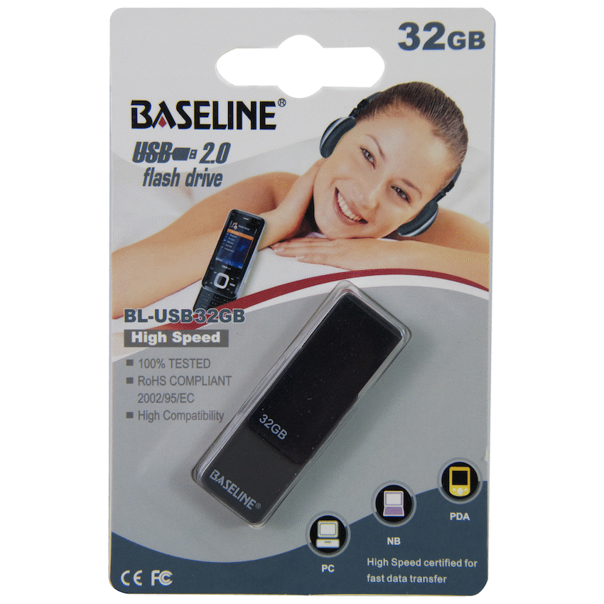 Baseline USB 32GB Flash Drive - Guards On Duty Shop & Security Guards