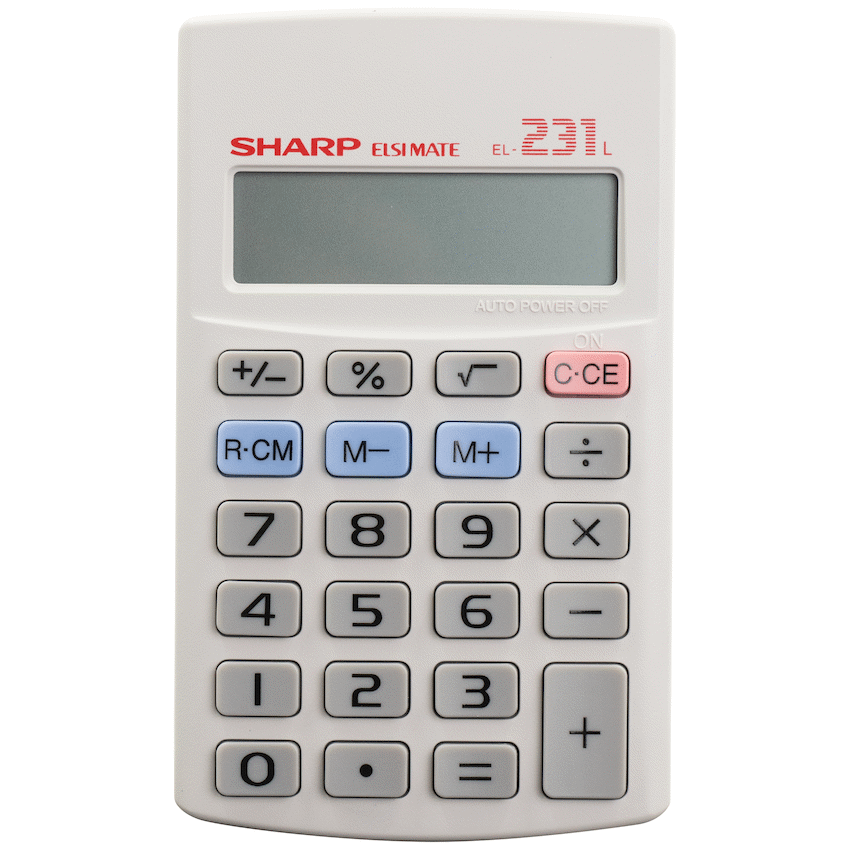 Sharp EL231 LB Pocket Calculator - Guards On Duty Shop & Security Guards