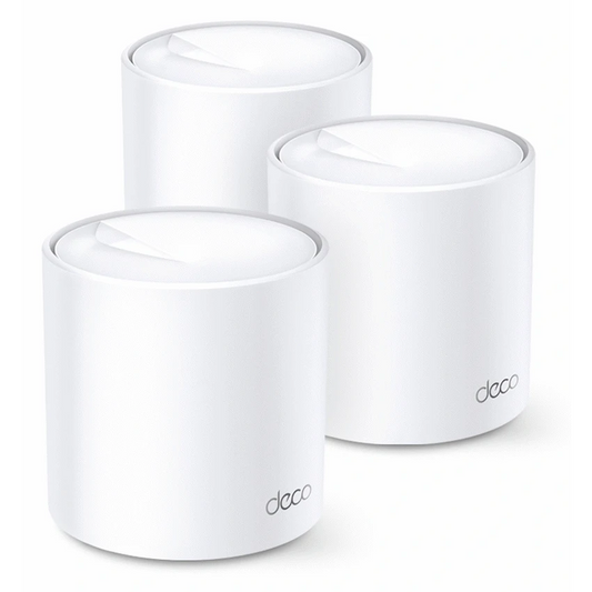 Deco X60 (3-Pack) AX5400 Whole-Home Mesh Wi-Fi 6 System (Tri-Band)
