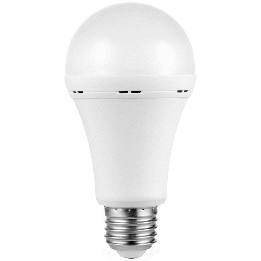 Switched 9w A60 Rechargeable LED Light Bulb E27 - Cool White