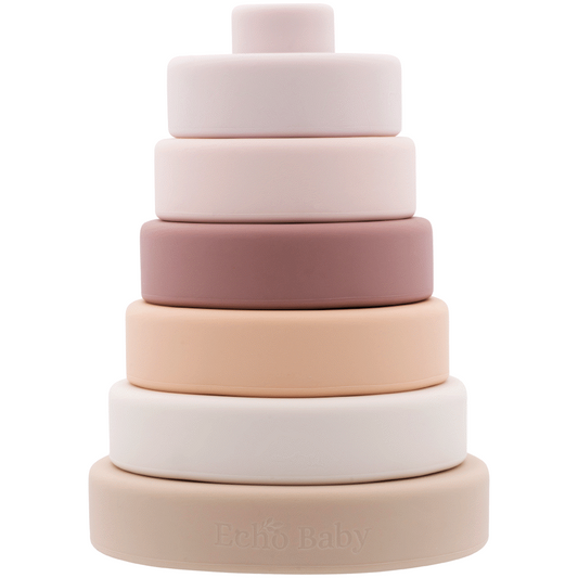 Echo Baby Silicone Stacking Rings - Sunset