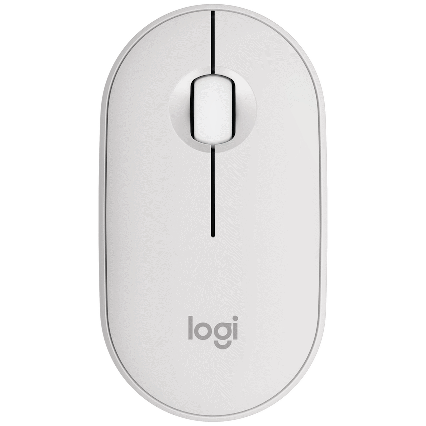 Logitech(R) Pebble Mouse 2 M350s  - TONAL WHITE - BT - DONGLELESS - Guards On Duty Shop & Security Guards