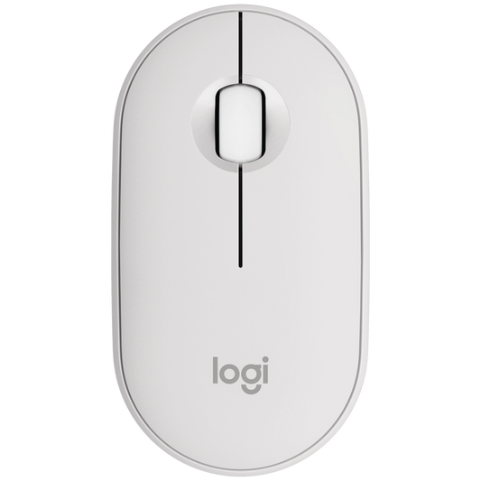 Logitech(R) Pebble Mouse 2 M350s  - TONAL WHITE - BT - DONGLELESS - Guards On Duty Shop & Security Guards