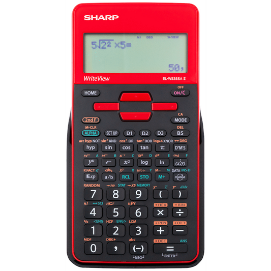 Sharp EL-W535SAII Red Scientific Calculator