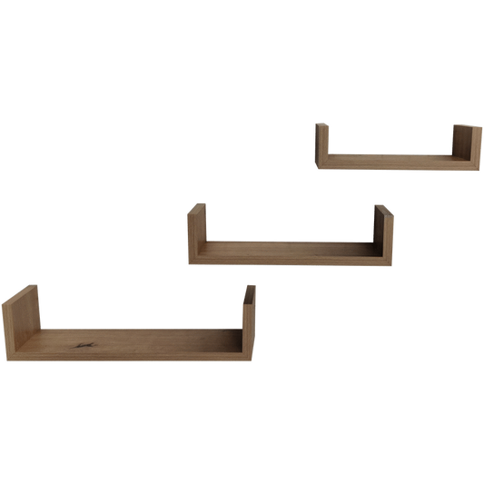 Everfurn Sabrina Floating Wall Shelves - Set of 3