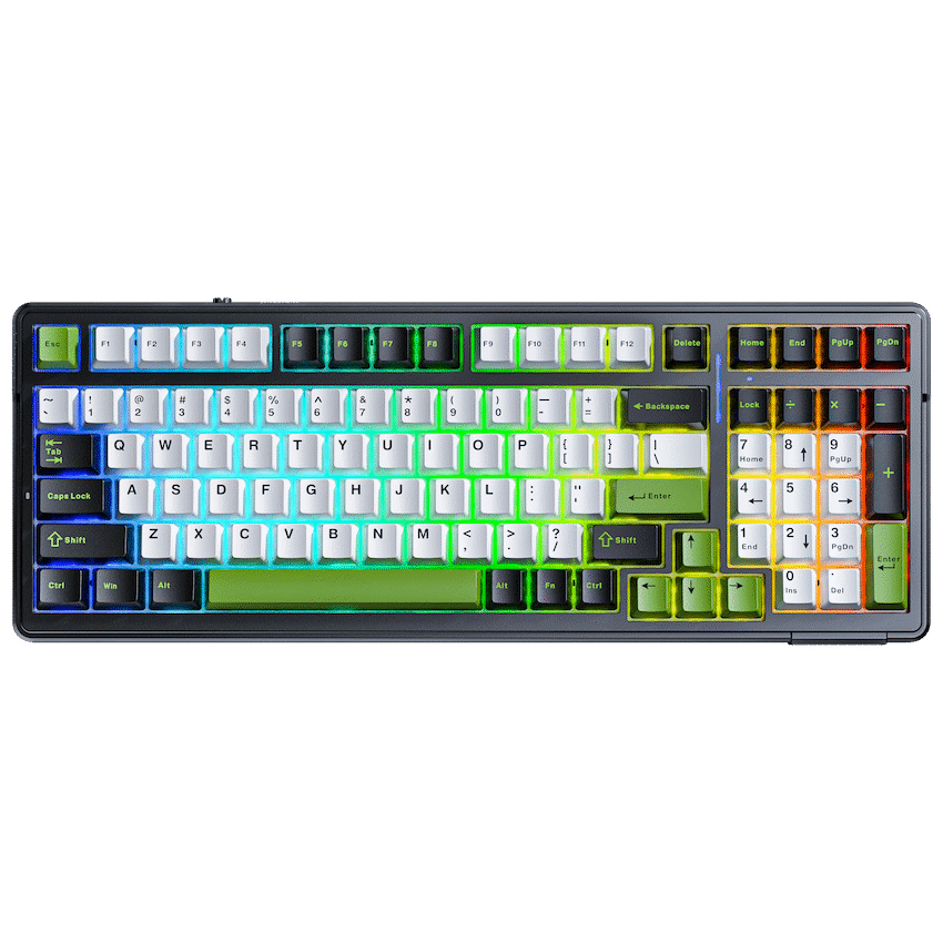 Aula Mechanical Gasket 80% Keyboard Multimode - Black/White/Grey - Guards On Duty Shop & Security Guards