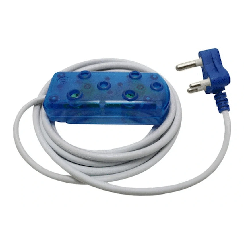 Ellies 2 Way Light Duty Coloured Extension Lead -3M