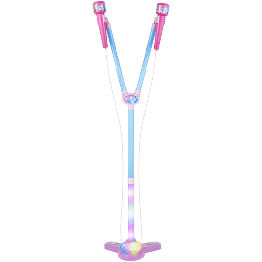 Disney Frozen Double Karaoke Mic Stand with Colourful Lights